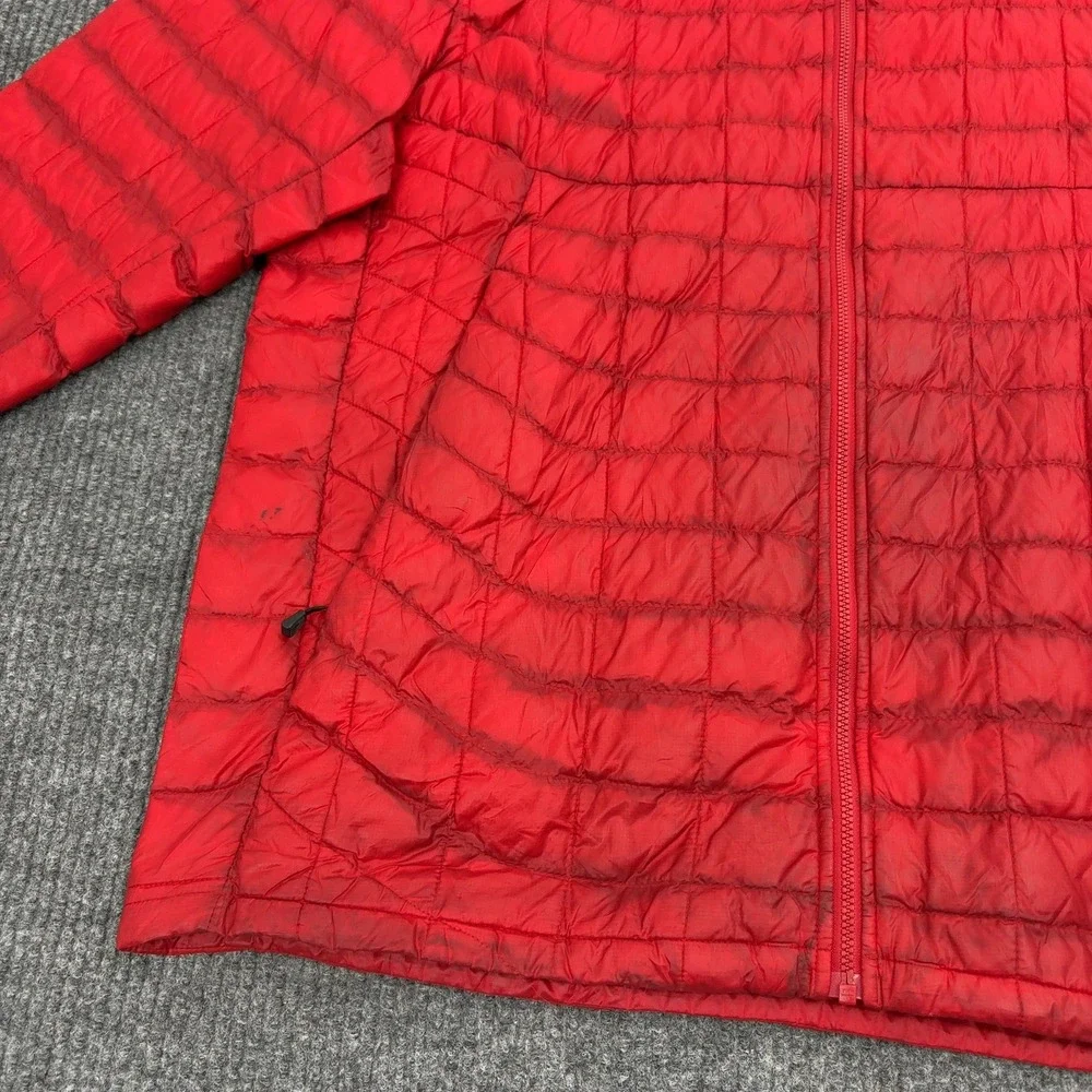 The North Face Jacket Mens L Red Thermoball Quilted Full Zip Puffer Gorpcore‎